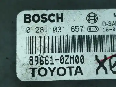 Автозапчастина б/у ебу контролер двигуна для toyota auris hatchback (_e18_) 1.4 d-4d (nde180_. nde180r) gasóleo 2015 5p посилання на oem iam 0281031657  