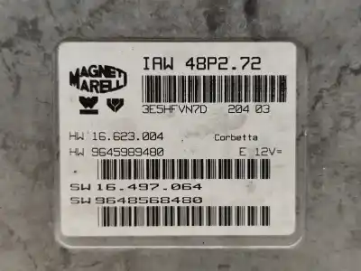 Автозапчасти б/у блок управления двигателем за citroen c3 i (fc_, fn_) 1.1 i ссылки oem iam 9645989480  