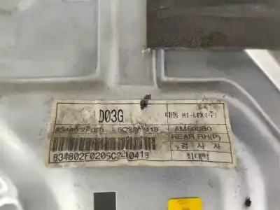Peça sobressalente para automóvel em segunda mão elevador de vidros traseiro direito por kia cerato (ld) 1.5 crdi referências oem iam 834802f020  