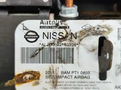 Second-hand car spare part front left air bag for nissan qashqai / qashqai +2 i (j10, nj10, jj10e) 2.0 oem iam references 0092180326   Second-hand car spare part front left air bag for nissan qashqai / qashqai +2 i (j10, nj10, jj10e) 2.0 oem iam references 0092180326