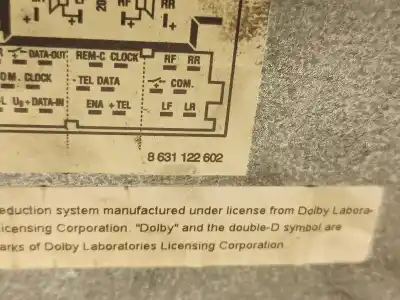 Peça sobressalente para automóvel em segunda mão sistema de áudio / rádio cd por volkswagen passat variant (3b5) 1.9 tdi referências oem iam   