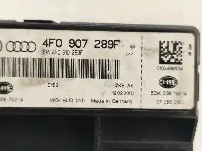 Автозапчастина б/у ебу контролер двигуна для audi a6 avant (4f5) 2.7 tdi посилання на oem iam 4f0907289f   Автозапчастина б/у ебу контролер двигуна для audi a6 avant (4f5) 2.7 tdi посилання на oem iam 4f0907289f