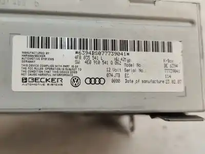 Pezzo di ricambio per auto di seconda mano impianto audio / radio cd per audi a6 avant (4f5) 2.7 tdi riferimenti oem iam   