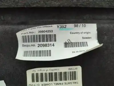 Peça sobressalente para automóvel em segunda mão forra / revestimento da mala por volvo v60 i (155) d3 / d4 referências oem iam 0070177  