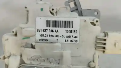 Pezzo di ricambio per auto di seconda mano serratura porta anteriore destra per audi a4 b7 (8ec) 2.5 tdi riferimenti oem iam 8e1837016aa  