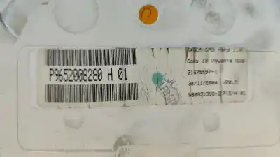 Peça sobressalente para automóvel em segunda mão quadrante por citroen c2 (jm_) 1.1 referências oem iam 9652008280h  