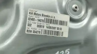 Second-hand car spare part passenger side right window regulator for kia ceed sw (ed) 1.6 crdi 90 oem iam references   