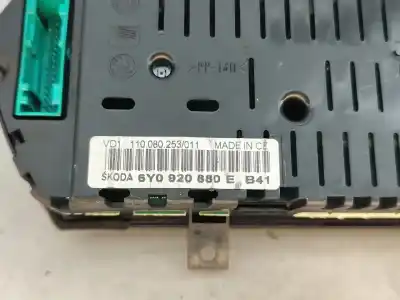 Автозапчасти б/у приборная доска за skoda fabia i break (6y5) 1.4 tdi gasóleo 2007 5p ссылки oem iam 6y0920880e   Автозапчасти б/у приборная доска за skoda fabia i break (6y5) 1.4 tdi gasóleo 2007 5p ссылки oem iam 6y0920880e