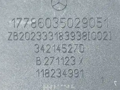 Peça sobressalente para automóvel em segunda mão chicote / encaixe cinto segurança traseiro esquerdo por mercedes-benz eqa (h243) eqa 250+ (243.702) elétrico 2024 5p referências oem iam 17786035029051  