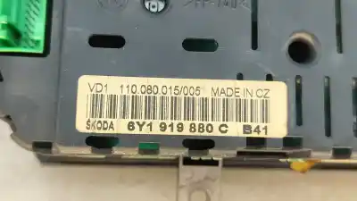 Автозапчастина б/у панель інструментів для skoda fabia i break (6y5) 1.4 gasolina 2002 5p посилання на oem iam 110080015   Автозапчастина б/у панель інструментів для skoda fabia i break (6y5) 1.4 gasolina 2002 5p посилання на oem iam 110080015