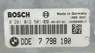 Second-hand car spare part ecu engine control for bmw 3 (e90) 100 gasóleo 2005 4p oem iam references 0281012501  