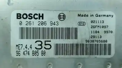 Автозапчасти б/у блок управления двигателем за peugeot 307 break (3e) 1.6 16v ссылки oem iam 9638765680  