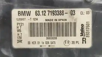 Second-hand car spare part right headlight for bmw 1 (e87) 120 d oem iam references   