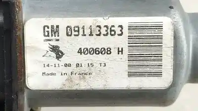 Автозапчастина б/у регулятор вікна передній лівий для opel corsa c (x01) 1.2 (f08, f68) посилання на oem iam 09113363   Автозапчастина б/у регулятор вікна передній лівий для opel corsa c (x01) 1.2 (f08, f68) посилання на oem iam 09113363