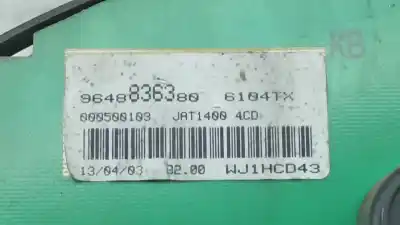 Peça sobressalente para automóvel em segunda mão quadrante por citroen berlingo (mf) 1.9 d (mfwjz) gasóleo 2001 referências oem iam 9648836380  