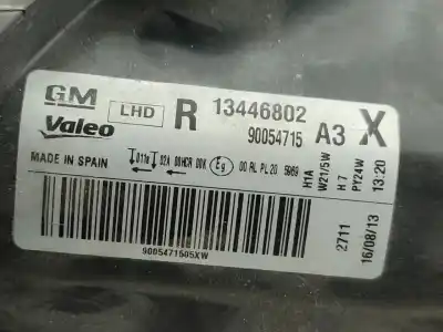 Pezzo di ricambio per auto di seconda mano faro anteriore destro per opel corsa d (s07) 1.2 (l08 l68) riferimenti oem iam 13446802  