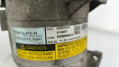 Pezzo di ricambio per auto di seconda mano compressore aria condizionata per renault megane ii break (km0/1_) 1.5 dci (km02. km13) gasóleo 2004 5p riferimenti oem iam 8200316164  