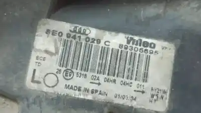 Автозапчастина б/у ліва фара для audi a4 b6 avant (8e5) 1.9 tdi посилання на oem iam 8e0941029c  