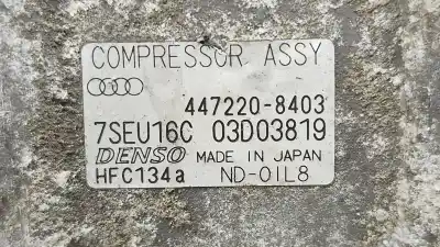 Second-hand car spare part air conditioning compressor for audi a4 b6 avant (8e5) 1.9 tdi oem iam references 4472208403 / 03d03819  