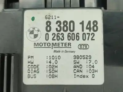Second-hand car spare part dashboard for bmw 3 (e46) 320 d oem iam references 8380148  