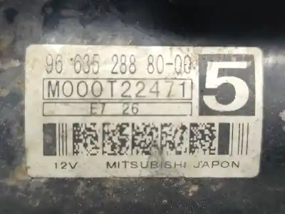 Second-hand car spare part starter motor for peugeot 207 (wa_, wc_) 1.6 hdi oem iam references 9663528880  