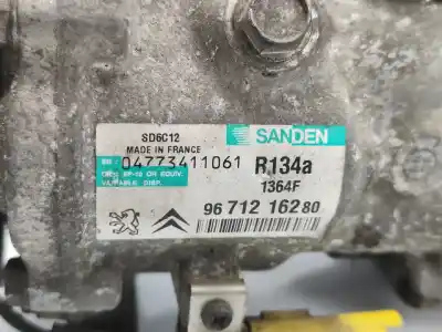 Peça sobressalente para automóvel em segunda mão compressor de ar condicionado a/a a/c por peugeot 207/207+ (wa_, wc_) 1.4 hdi referências oem iam 9671216280  