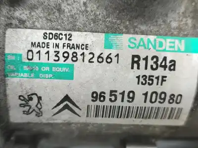 Pezzo di ricambio per auto di seconda mano compressore aria condizionata per citroen c4 i (lc_) 1.4 16v riferimenti oem iam 9651910980  