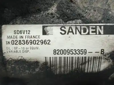 Second-hand car spare part air conditioning compressor for renault kangoo express (fw0/1_) 1.5 dci k9ka800 oem iam references 8200953359b  