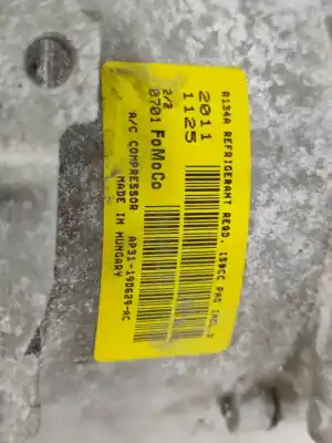 Peça sobressalente para automóvel em segunda mão compressor de ar condicionado a/a a/c por ford fiesta vi (cb1, ccn) 1.25 referências oem iam ap3119d629ac   Peça sobressalente para automóvel em segunda mão compressor de ar condicionado a/a a/c por ford fiesta vi (cb1, ccn) 1.25 referências oem iam ap3119d629ac