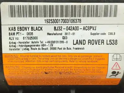 Автозапчастина б/у колінний подушка безпеки для land rover range rover evoque (l538) 2.0 d 4x4 посилання на oem iam bj32042a00ac8pvj  