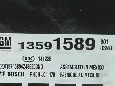 Автозапчастина б/у модуль комфорт для opel corsa e (x15) 1.4 turbo (08, 68) посилання на oem iam 13591589  