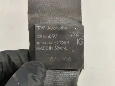 Peça sobressalente para automóvel em segunda mão cinto de segurança dianteiro esquerdo por renault kangoo express (fc0/1_) d 65 1.9 (fc0e fc02 fc0j fc0n) referências oem iam 33004797  
