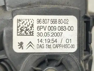 Pezzo di ricambio per auto di seconda mano pedale dell acceleratore per peugeot 207 (wa_, wc_) 1.6 hdi riferimenti oem iam 9680756880  