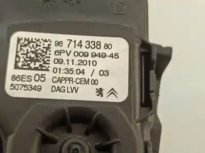 Second-hand car spare part accelerator pedal for peugeot 207/207+ (wa_, wc_) 1.4 hdi oem iam references 9671433880  