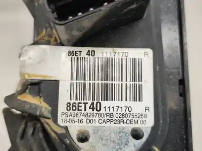 Second-hand car spare part accelerator pedal for citroen jumpy iii furgoneta (v_) 1.6 bluehdi 115 oem iam references 86et40  