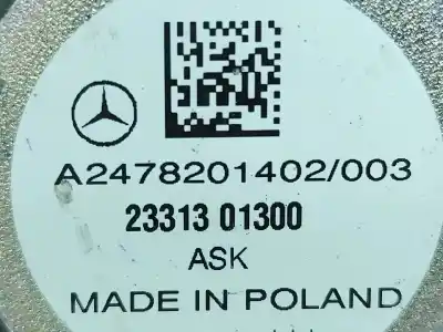 Piesă de schimb auto la mâna a doua boxa pentru mercedes-benz eqa (h243) eqa 250+ (243.702) elétrico 2024 5p referințe oem iam a2478201402  
