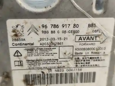 Автозапчастина б/у блок управління подушками безпеки для citroen ds5 (kf_) 6210r gasóleo 2013 5p посилання на oem iam 9678691780  