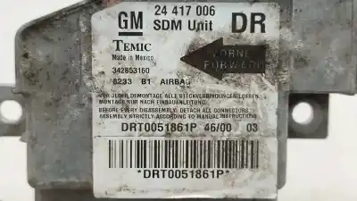 Автозапчасти б/у блок управления подушками безопасности за opel corsa c (x01) 1.2 (f08, f68) ссылки oem iam 24417006  