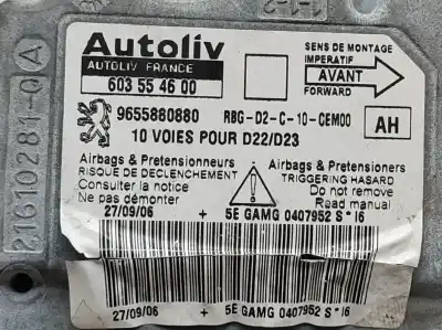 Автозапчасти б/у блок управления подушками безопасности за peugeot 407 (6d_) 2.2 hdi 170 ссылки oem iam 9655880880  
