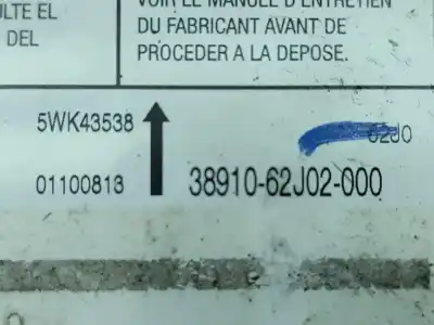 Pièce détachée automobile d'occasion boitier de commande d'airbag pour suzuki swift iii (mz, ez) 1.3 ddis (rs 413d) références oem iam 3891062j02000  