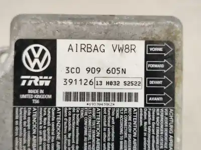Автозапчастина б/у блок управління подушками безпеки для volkswagen passat b6 variant (3c5) 2.0 tdi посилання на oem iam 3c0909605n  