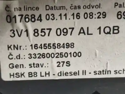 Автозапчастина б/у бардачок для skoda superb iii hatchback (3v3) 2.0 tdi gasóleo 2017 4p посилання на oem iam 3v1857097  