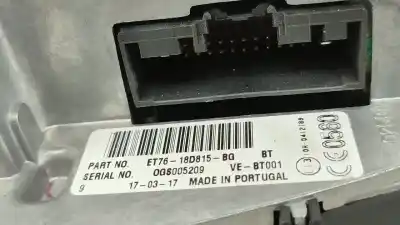 Peça sobressalente para automóvel em segunda mão sistema de áudio / rádio cd por ford transit courier b460 monospace 1.5 tdci referências oem iam et7618d815bg  