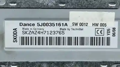 Автозапчасти б/у аудиосистема / радио cd за skoda fabia i break (6y5) 1.2 gasolina 2004 5p ссылки oem iam 5j0035161a  