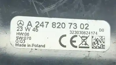 Автозапчасти б/у usb-разъем за mercedes-benz eqa (h243) eqa 250+ (243.702) elétrico 2024 5p ссылки oem iam a2478207302  