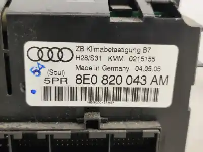 Автозапчастина б/у клімат-контроль для audi a4 b7 avant (8ed) 2.0 tfsi посилання на oem iam 8e0820043am  