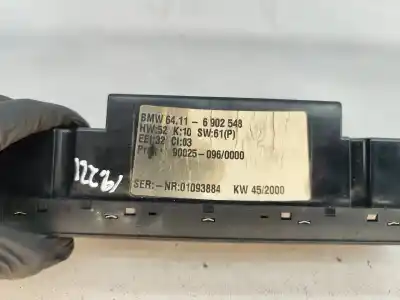 Peça sobressalente para automóvel em segunda mão comando de sofagem (chauffage / ar condicionado) por bmw 5 (e39) 520 d referências oem iam 64116902548  