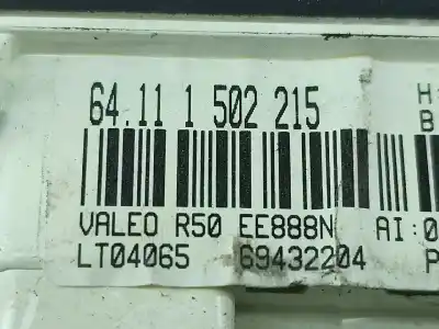 Second-hand car spare part climate control for mini mini (r50, r53) cooper oem iam references 69432204  