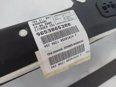 Автозапчастина б/у лівий шторковий airbag для citroen c5 ii (rc_) 110 gasolina 2005 5p посилання на oem iam 9653865380  