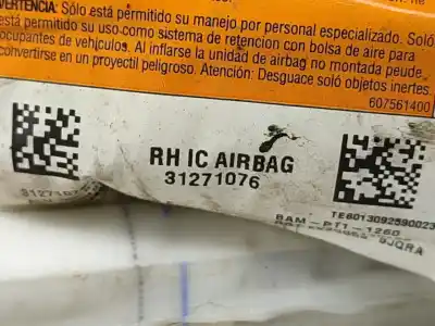 Peça sobressalente para automóvel em segunda mão airbag de cortina direito por volvo c30 1.6 d referências oem iam 31271076  